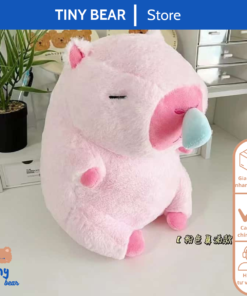 Capybara gấu bông màu hồng
